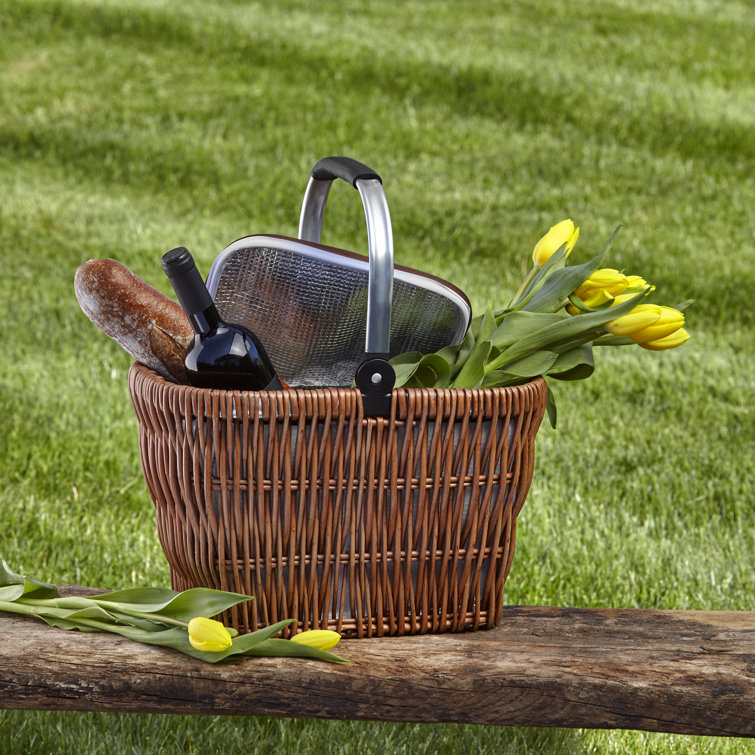 Alcott Hill® Collapsible Handle Cooler Picnic Basket & Reviews Wayfair